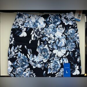 Floral Blue and White Dress